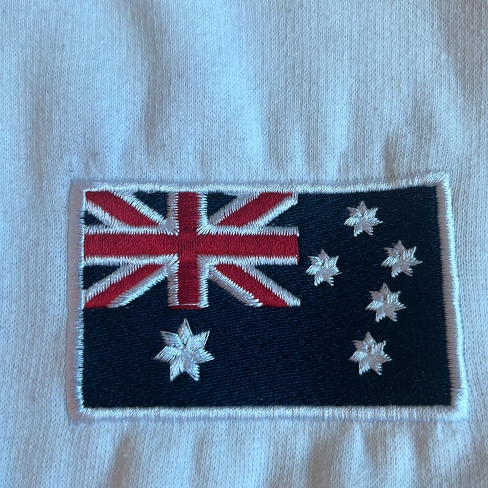 Mr Kangaroo White Australia Full‎ Zip Jacket XLarge Flag